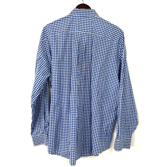 Vineyard Vines Mens Shirt Sz XL Cooper Fit Gingham Blue Check Performance 1134H4 - Picture 5 of 11